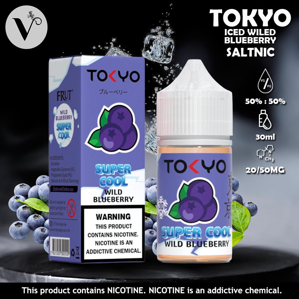 Tokyo Super Cool Wild Blueberry Saltnic 30ml