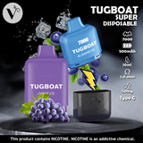 TUGBOAT Super Disposable Vape Pod 7000 Puffs