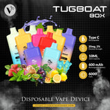 TUGBOAT Box Disposable Vape Device 6000 Puffs
