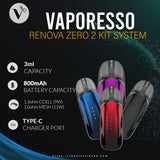 VAPORESSO- Renova Zero 2 Kit System