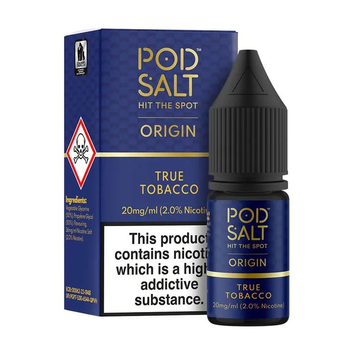 Pod Salt Origin - True Tobacco (Salt Nicotine)